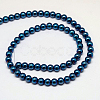 Electroplate Non-magnetic Synthetic Hematite Beads Strands G-J169A-6mm-03-4