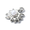 Alloy With ABS Pearl Pendants PALLOY-S188-02P-2