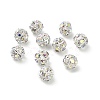 6mm Brass Crystal AB Rhinestone Beads KK-S519-01A-01S-2