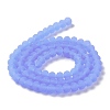 Imitation Jade Solid Color Glass Beads Strands EGLA-A034-J6mm-MD03-3