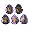 Natural Amethyst Pendants G-T122-73E-1