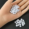 300pcs 2 Styles Opaque White Acrylic Beads MACR-YW0002-58B-3