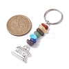 Tibetan Style Zinc Alloy Keychains KEYC-JKC00728-04-3