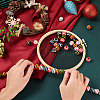 60Pcs 6 Colors Natural Chinese Cherry Wood Beads WOOD-CD0001-16-5