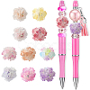10Pcs 10 Colors Resin Beads RESI-FS0002-24B-1