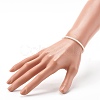 Faceted Rondelle Natural Rainbow Moonstone Beads Stretch Bracelets BJEW-JB06383-06-3