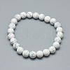 Synthetic Turquoise Jasper Bead Stretch Bracelets X-BJEW-K212-B-009-2