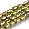 Electroplate Glass Beads Strands EGLA-D031-01G-1