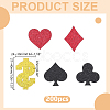 200Pcs 2 Bags Glitter Poker Theme Paper Confetti AJEW-HY0003-55-2