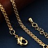 Brass Rope Chain Bracelets for Women BJEW-G735-08G-3