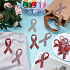 12Pcs 2 Colors Hot Glue & Rhinestone Sequin Patches PATC-FG0002-50-5