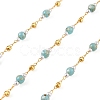 Handmade Brass Glass Beaded Chains GL-CBA1C06-10G-1