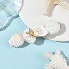 Natural Shell & Shell Pearl Hair Barrettes PHAR-TA000011-1