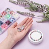 900Pcs 15 Style Rainbow ABS Plastic Imitation Pearl Beads OACR-YW0001-13-8