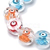 Handmade Evil Eye Lampwork Beads Strands LAMP-F035-15D-3