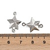 304 Stainless Steel Connector Charms X-STAS-L297-10P-3