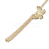 Iron Butterfly Ring Bracelet BJEW-C054-03G-3