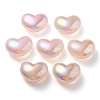 UV Plating Rainbow Iridescent Imitation Jelly Acrylic Beads OACR-C007-08B-1