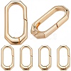 6Pcs Rack Plating Brass Spring Gate Rings KK-SC0003-82-1