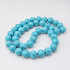 Synthetic Turquoise Beads Strands TURQ-H038-8mm-XXS09-1