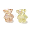 UV Plating Luminous Rainbow Iridescent Acrylic Beads LACR-R001-01A-4