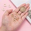 Brass Huggie Hoop Earring Findings KK-L179-04G-7