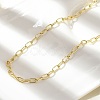 Brass Paperclip Chain Necklaces X-NJEW-A042-03G-1