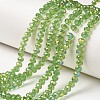 Electroplate Transparent Glass Beads Strands EGLA-A034-T6mm-T-2