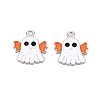 Halloween Theme Alloy Enamel Pendants ENAM-T020-08G-2