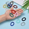 Oval Imitation Gemstone Acrylic Linking Rings X-OACR-R022-M-6
