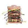 Leather Cord Bracelets Set for Men Women BJEW-C005-02C-3