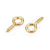 Brass Screw Eye Pin Peg Bails KK-A171-23-01G-2