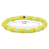 Handmade Polymer Clay Heishi Beads Stretch Bracelets Sets BJEW-JB05902-07-2