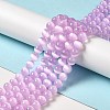 Natural Selenite Beads Strands G-P493-01B-2
