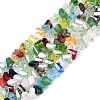 Electroplate Transparent Glass Beads Strands EGLA-Q139-01A-M01-1