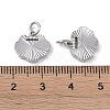 Brass & Clear Cubic Zirconia Charms KK-G497-20P-3