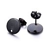 304 Stainless Steel Stud Earring Findings X-STAS-K184-01-02B-2