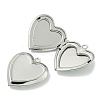 Rack Plating Heart Brass Locket Pendants KK-T071-11P-2