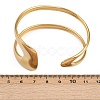 304 Stainless Steel Cuff Bangles for Women BJEW-B147-03G-3