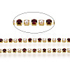 Brass Rhinestone Strass Chains CHC-N017-001A-A02-2