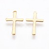 304 Stainless Steel Tiny Cross Charms STAS-P220-08G-2