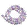 Natural Aquamarine & Rose Quartz & Amethyst Beads Strands G-D0013-68-6MM-2