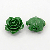 Synthetic Coral 3D Flower Rose Beads X-CORA-A005-14mm-M-2