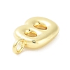 Rack Plating Brass Balloon Letter Pendants KK-C050-01G-B-2