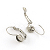Tarnish Resistant Smooth Surface 304 Stainless Steel Leverback Earring Findings X-STAS-R065-63-1