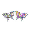 Rack Plating Rainbow Color Alloy Big Pendants PALLOY-N163-171A-3