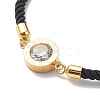 Clear Cubic Zirconia Link Slider Bracelets BJEW-JB08921-5
