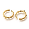Brass Pave Clear Cubic Zirconia Open Cuff Ring Settings KK-K398-11G-2