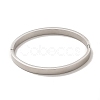 Egg Shaped 201 Stainless Steel Grooved Hinged Bangles LS-STAS-G306-04P-3