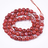 Natural Crackle Agate Beads Strands G-T119-01A-07-2